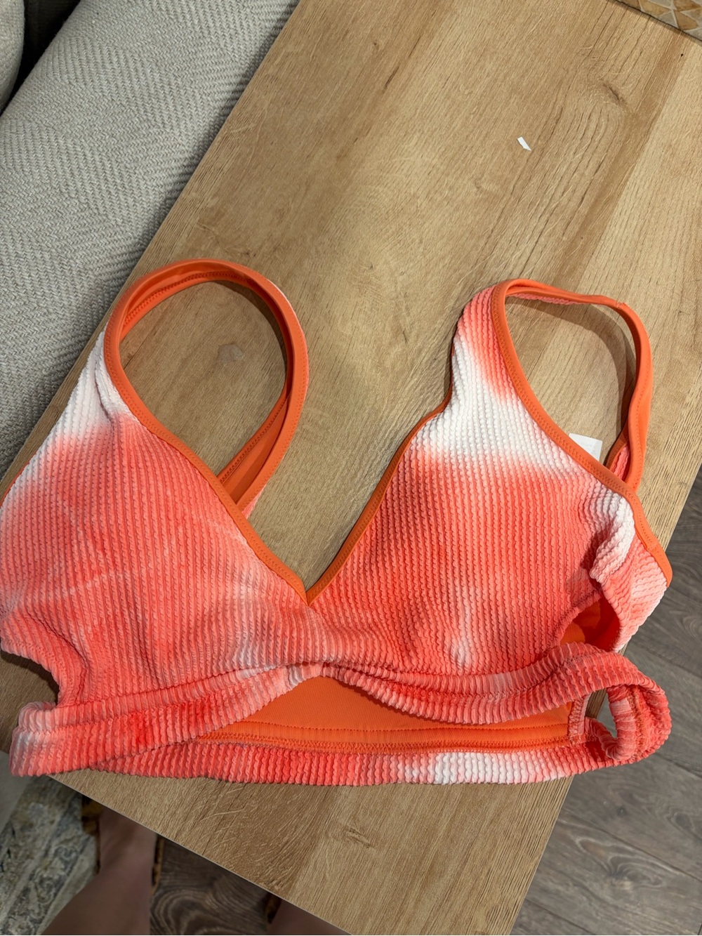 Aerie top bathing suit tye dye with cuts in the side